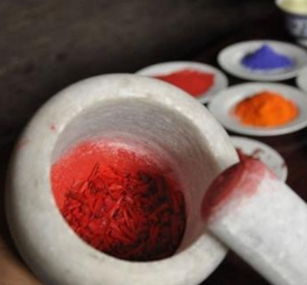 The Making Process of Thangka Natural Pigments