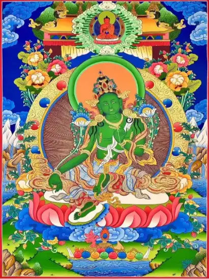 Green Tara & White Tara Thangkas: Sacred Symbols for American Spiritual Life