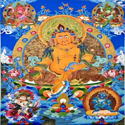 Jambhala Wealth Deity Thangkas: Attract Prosperity for American Entrepreneurs