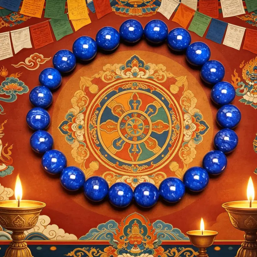 Lapis Lazuli Stone Beaded Bracelet
