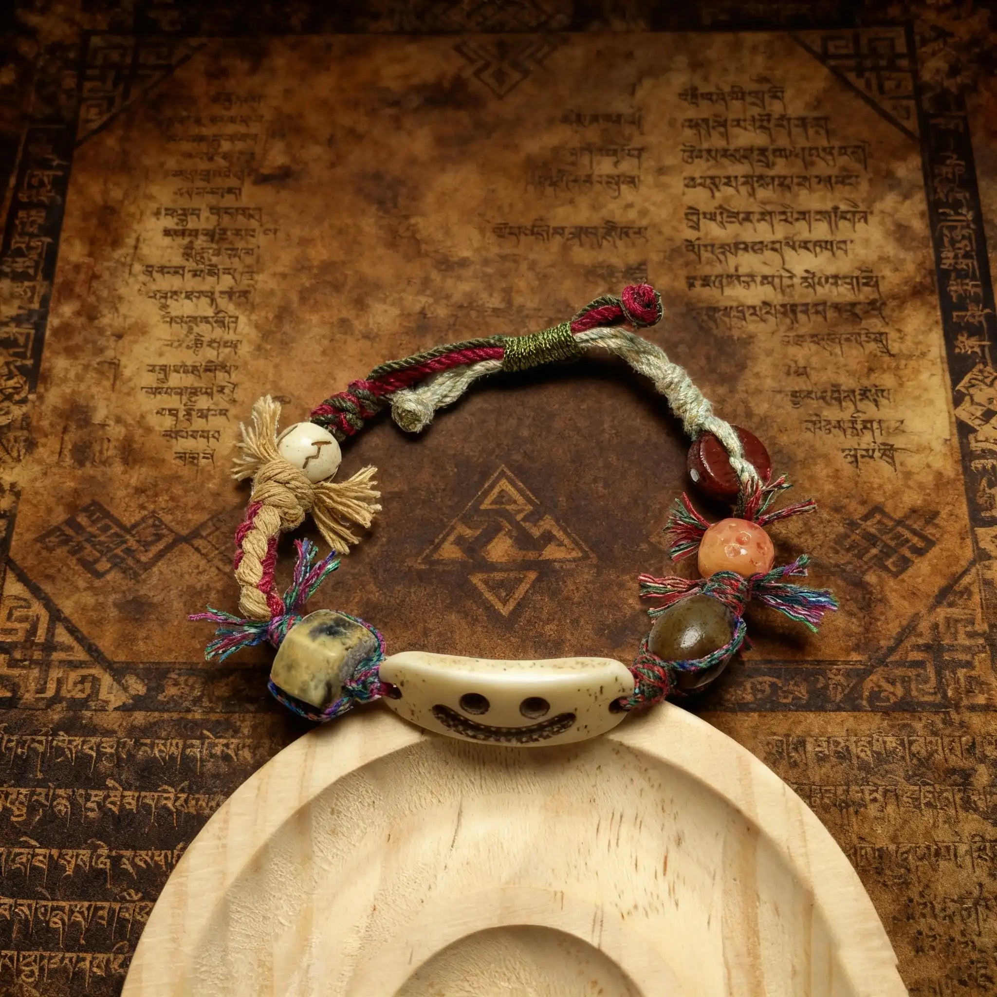 Artisans hand-knit bracelets