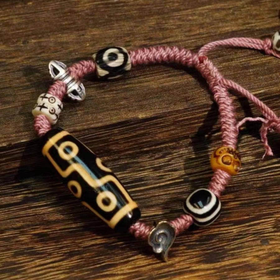 Nine Eyes Dzi Beads Tibetan Millennium Dzi Beads