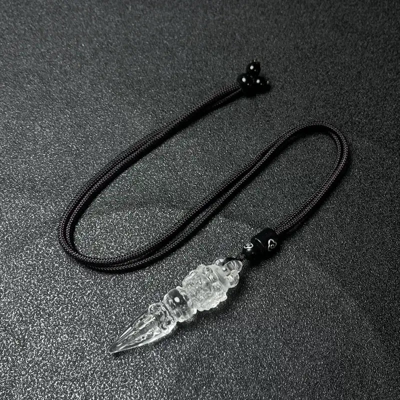 Phurba Vajra Protective Energy Clear Quartz Pendants