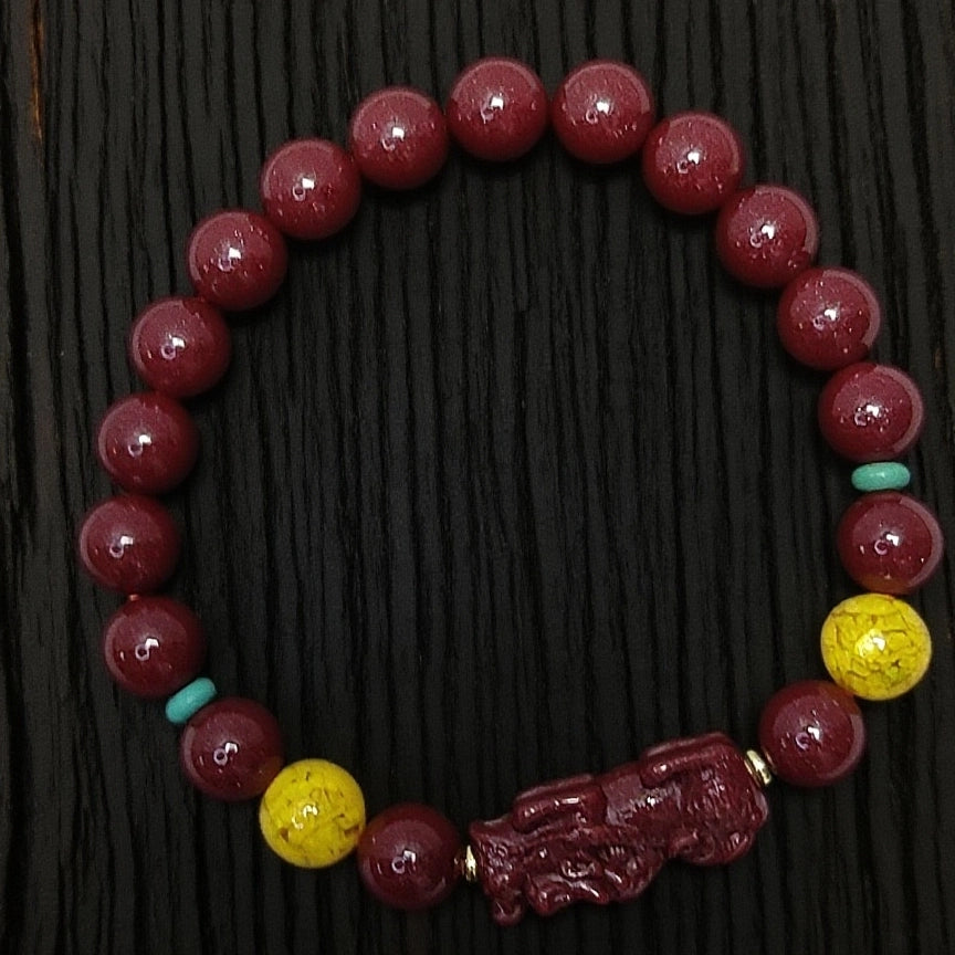 Lucky Red Cinnabar Wealth Bracelet—Attract Fortune & Luck in Style.