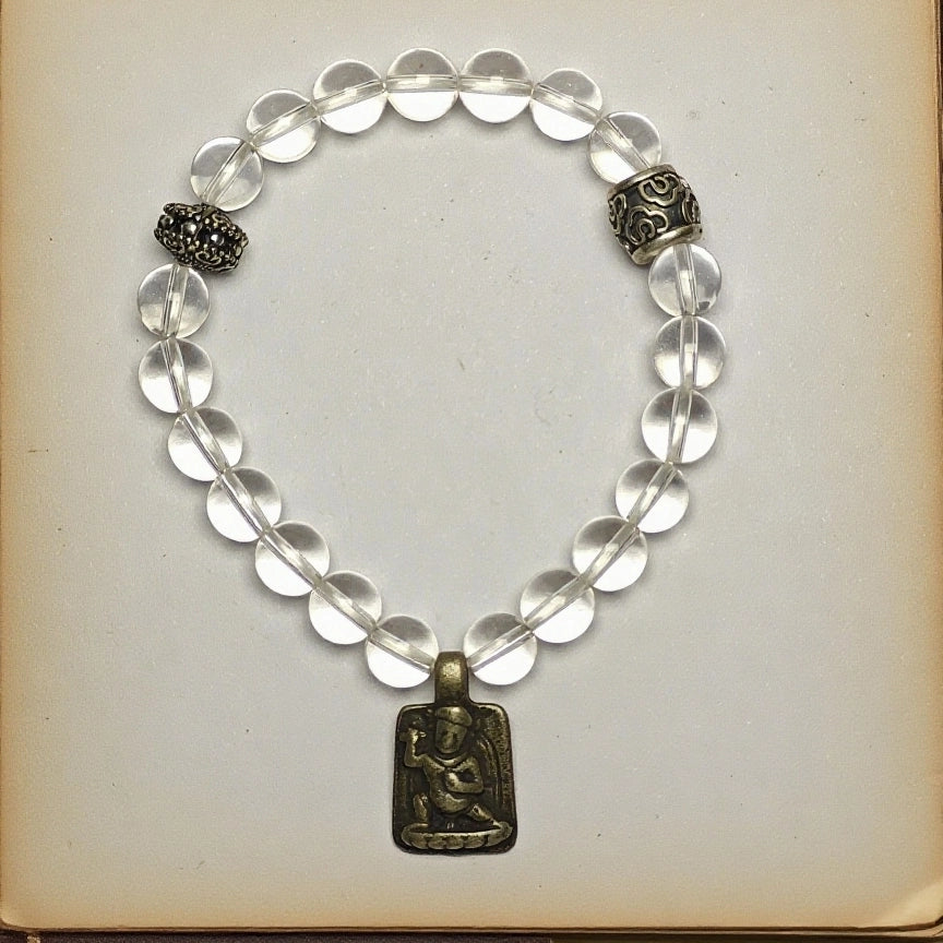 White Quartz amulet bracelet
