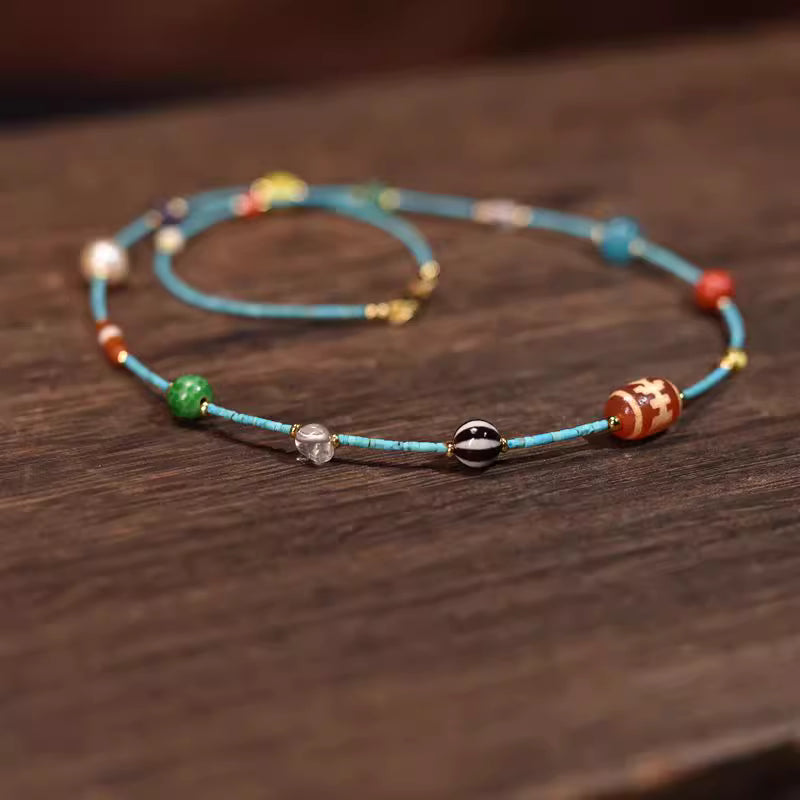 Sky bead multi-treasure magnesite collar chain