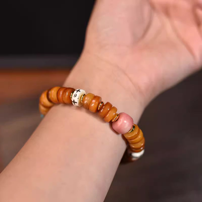 Tibetan warm-colored blessing bracelet