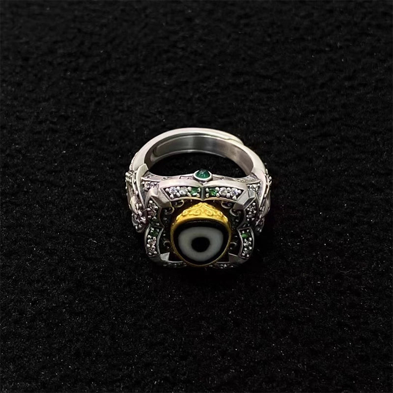 Sterling Silver Celestial Guardian Ring