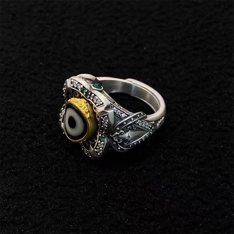 Sterling Silver Celestial Guardian Ring