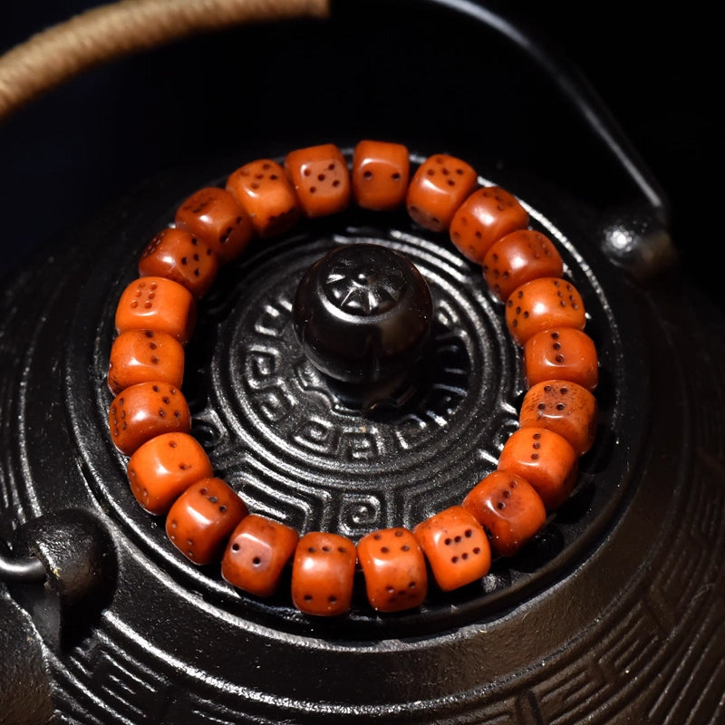 Old ox bone dice bracelet