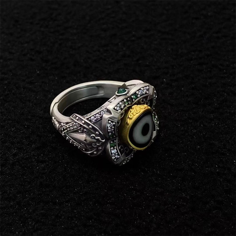 Sterling Silver Celestial Guardian Ring