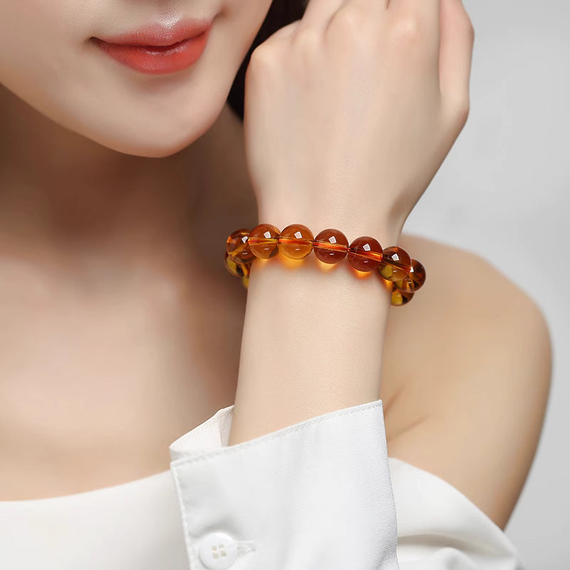 This natural citrine bracelet is a sunny choice—bring in abundance and positivity with its warm, vibrant glow.