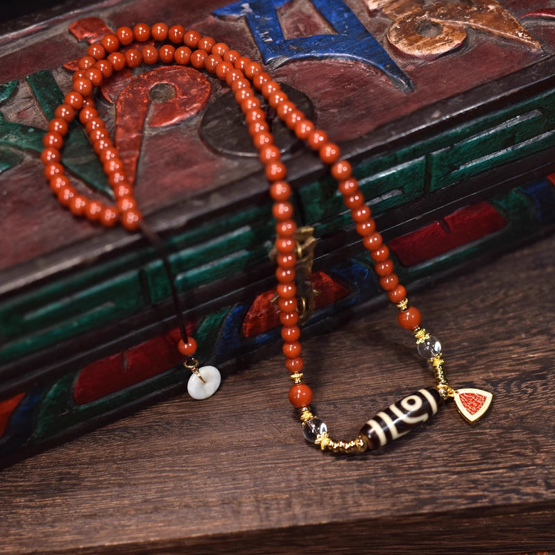 Sunset Blessing Necklace: Embrace Bohemian elegance with ethnic charm, a symbol of blessing to enhance your unique style statement.