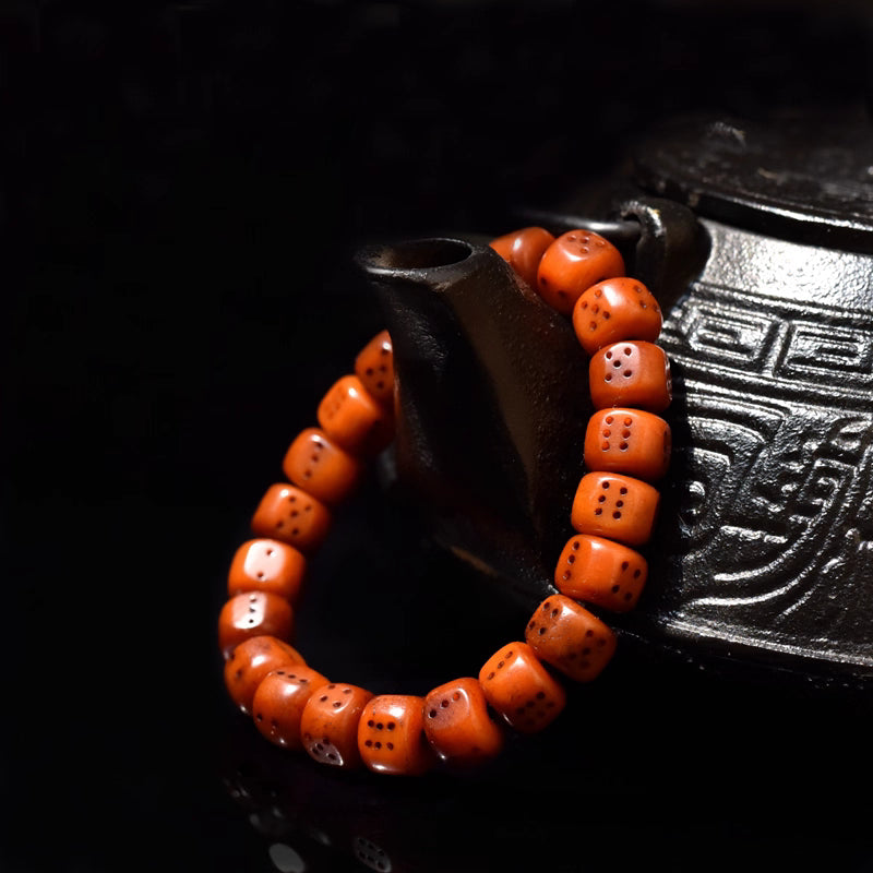 Old ox bone dice bracelet