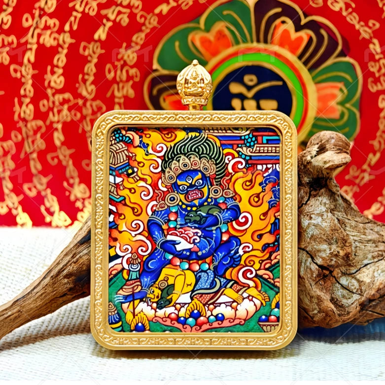 Hand Painted Spiritual Thangka Pendant
