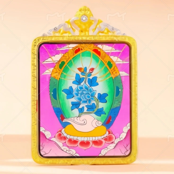 Green Tara Spiritual Thangka Pendant