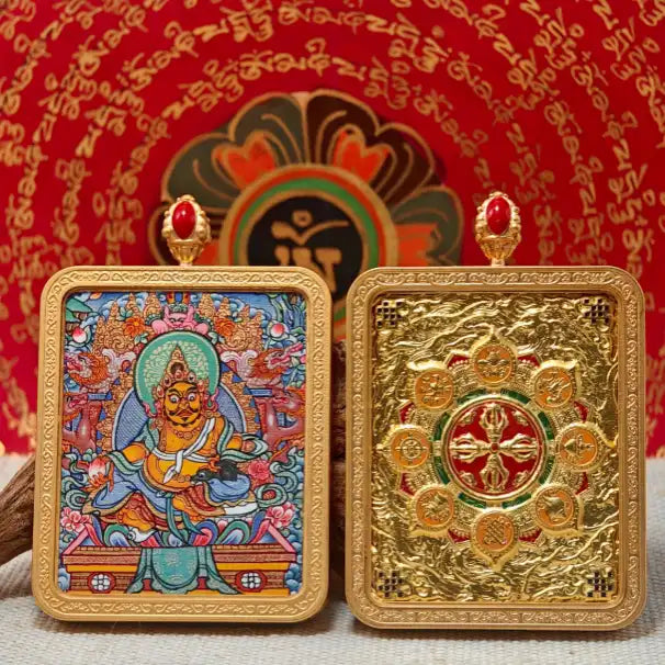 Hand Painted Spiritual Thangka Pendant