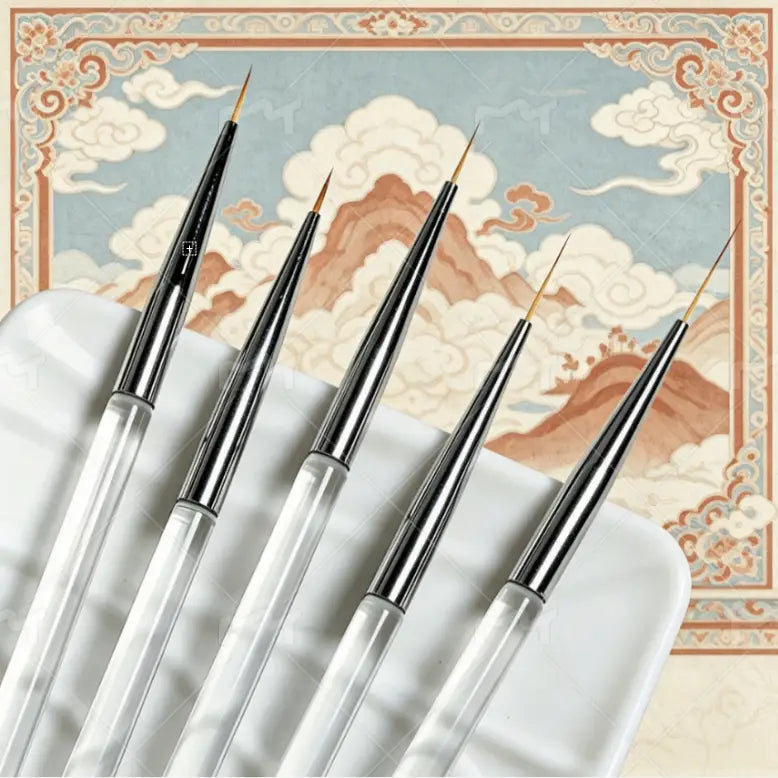thangka-liner-brush-set-clear-handle-nylon-hair