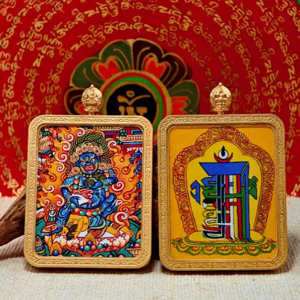 Hand Painted Spiritual Thangka Pendant
